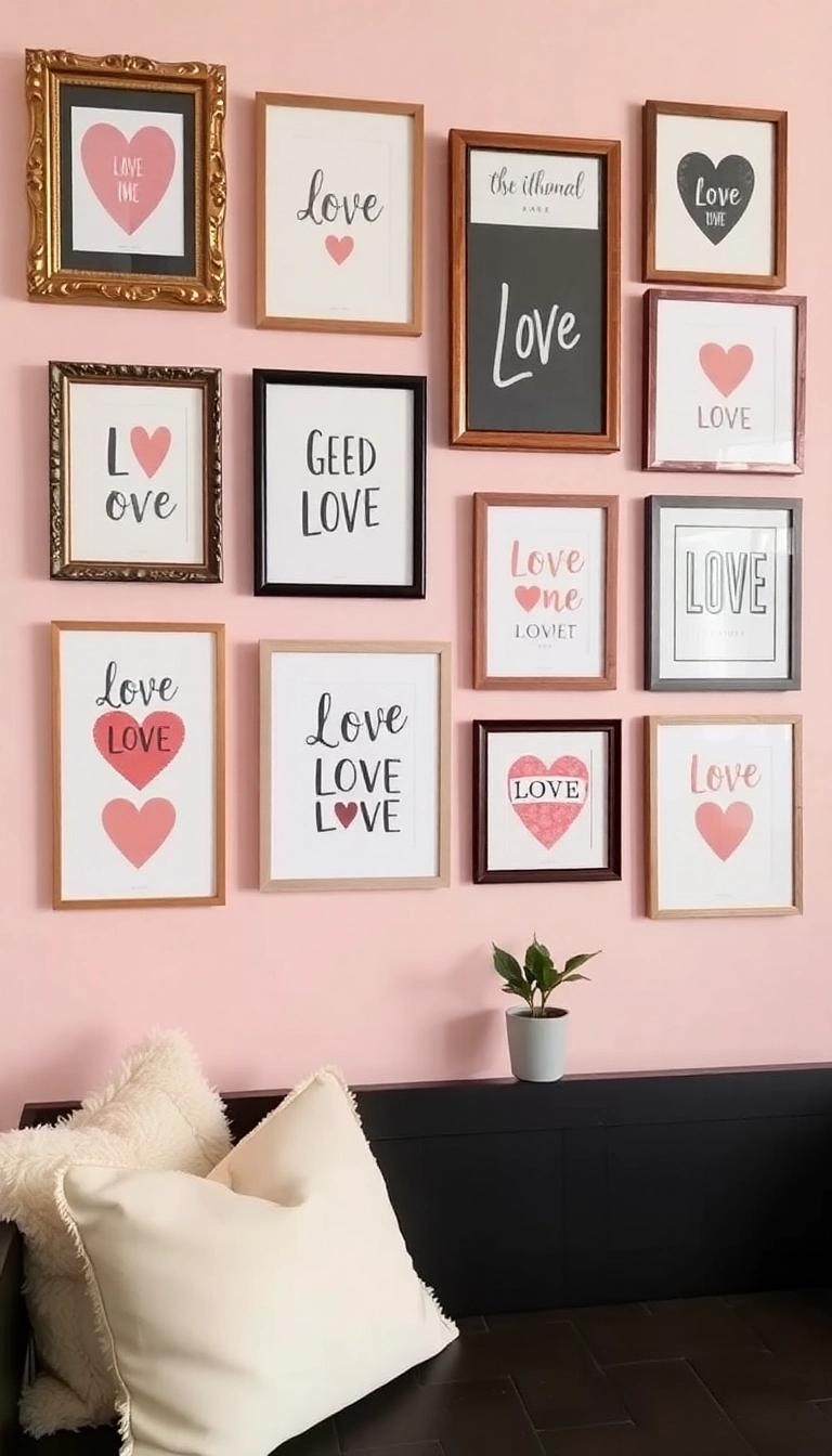 20 Stunning Valentine's Day Aesthetic Ideas That Will Transform Your Home into a Love Nest! - 1. Heartfelt Wall Art