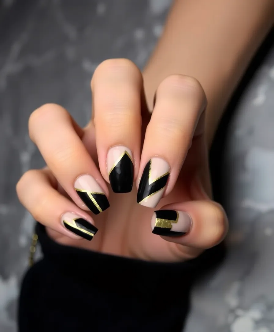 16 DIY January Nail Ideas That Are So Easy, You'll Want to Try Them All! - 3. Geometric Shapes