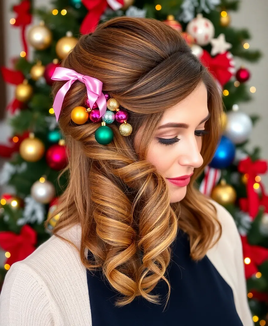 10 Whoville Hair Styles That'll Make Your Holiday Season Extra Festive (You Won't Believe #5!) - 5. The Ornamented Half-Updo