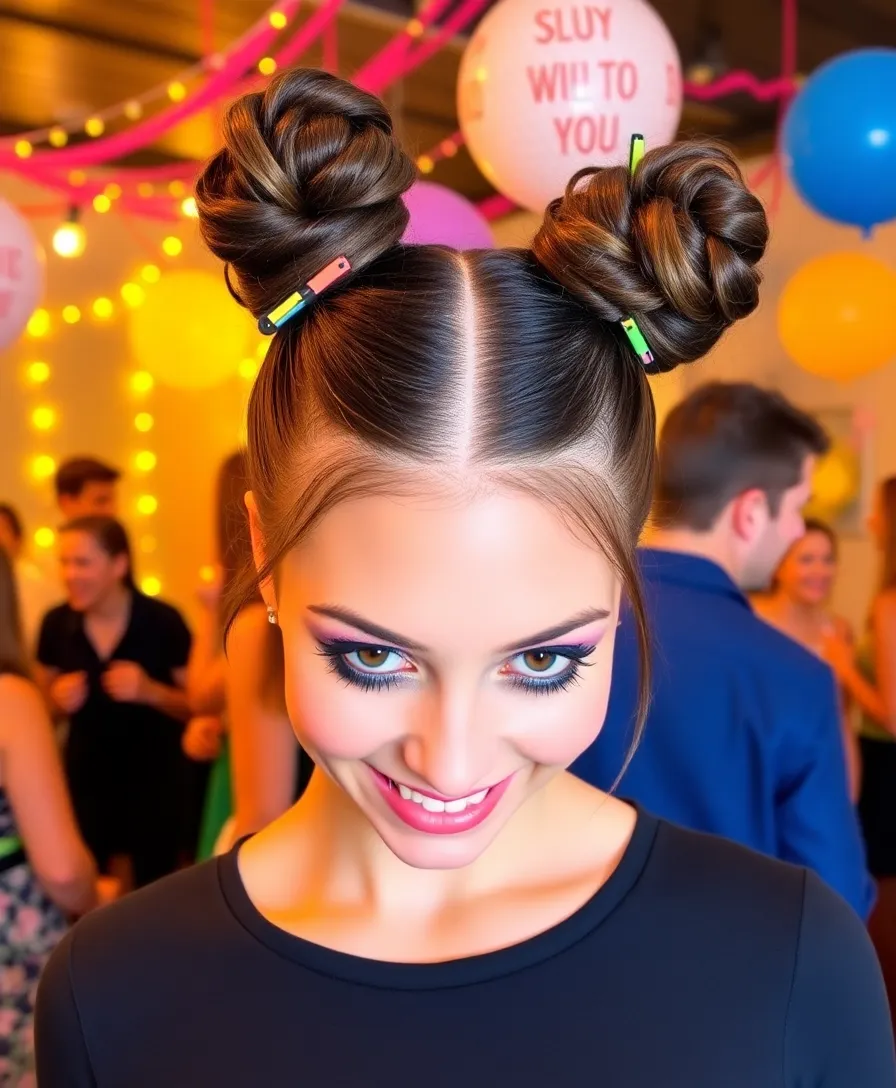 14 Glamorous Lace Frontal Hairstyles for Special Events That Will Wow Everyone (Don't Miss #3!) - 14. Playful Space Buns