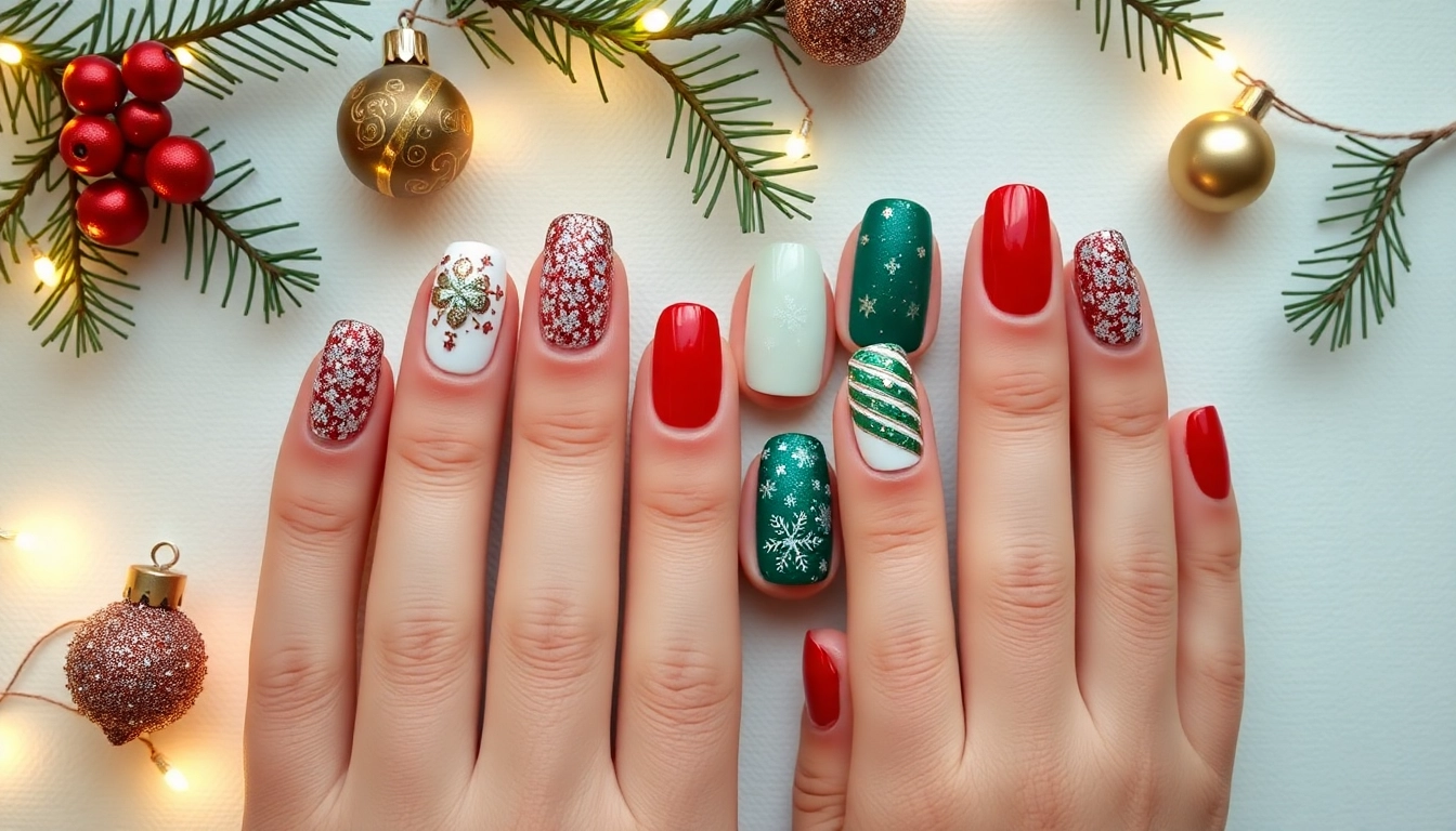 25 Stunning Christmas Dip Nail Ideas That'll Make You the Star of Every Holiday Party!