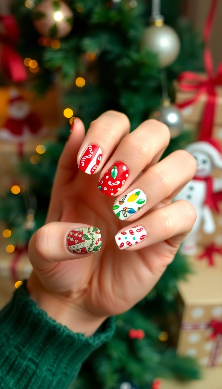 12 Must-Have Christmas Nail Accessories for a Festive Touch! - 7. Holiday Nail Wraps