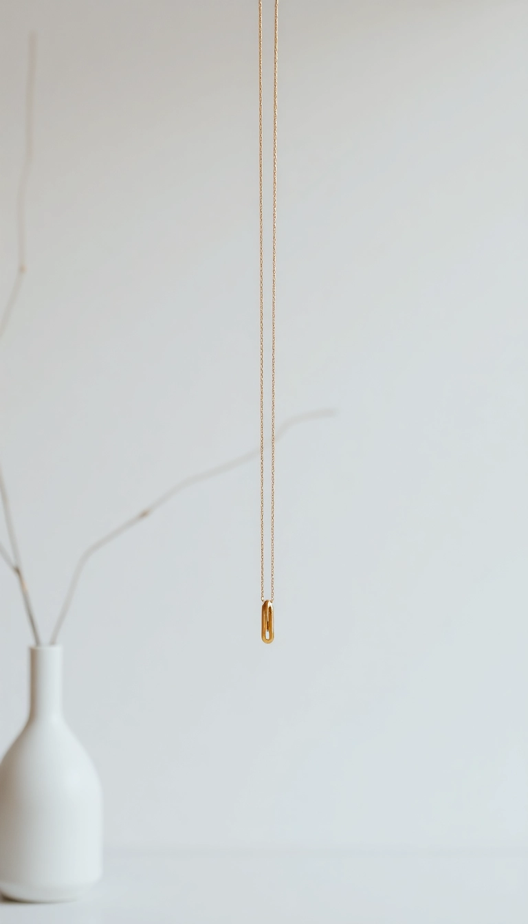 22 Modern Gold Necklaces That Are Taking Over Fashion (Get Ready for #10!) - 13. Minimalist Chunky Gold Necklaces