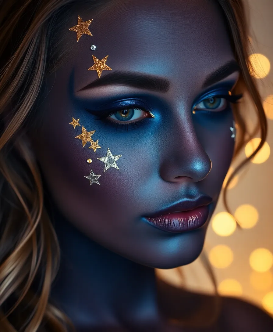 22 Unique Artistic Arcane Makeup Designs (You'll Be Inspired by #16!) - 1. Celestial Goddess