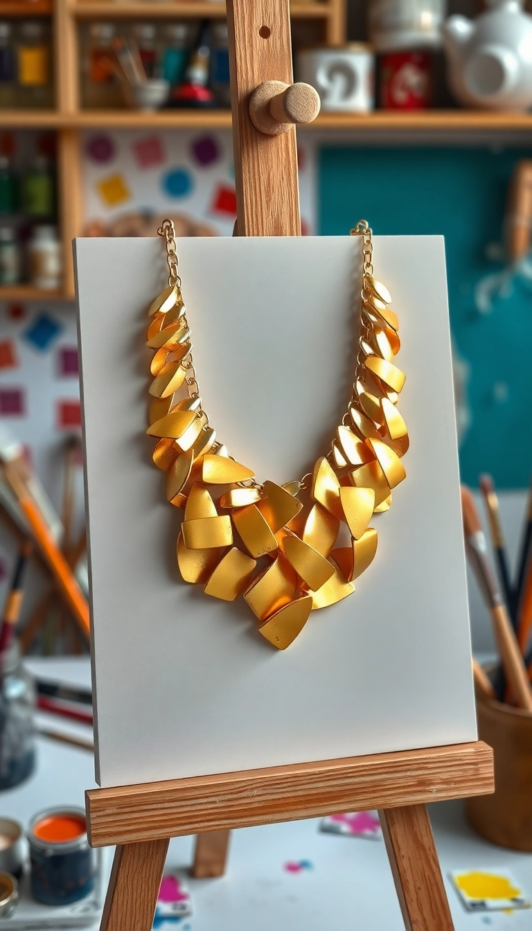 22 Modern Gold Necklaces That Are Taking Over Fashion (Get Ready for #10!) - 20. Artistic Gold Necklaces