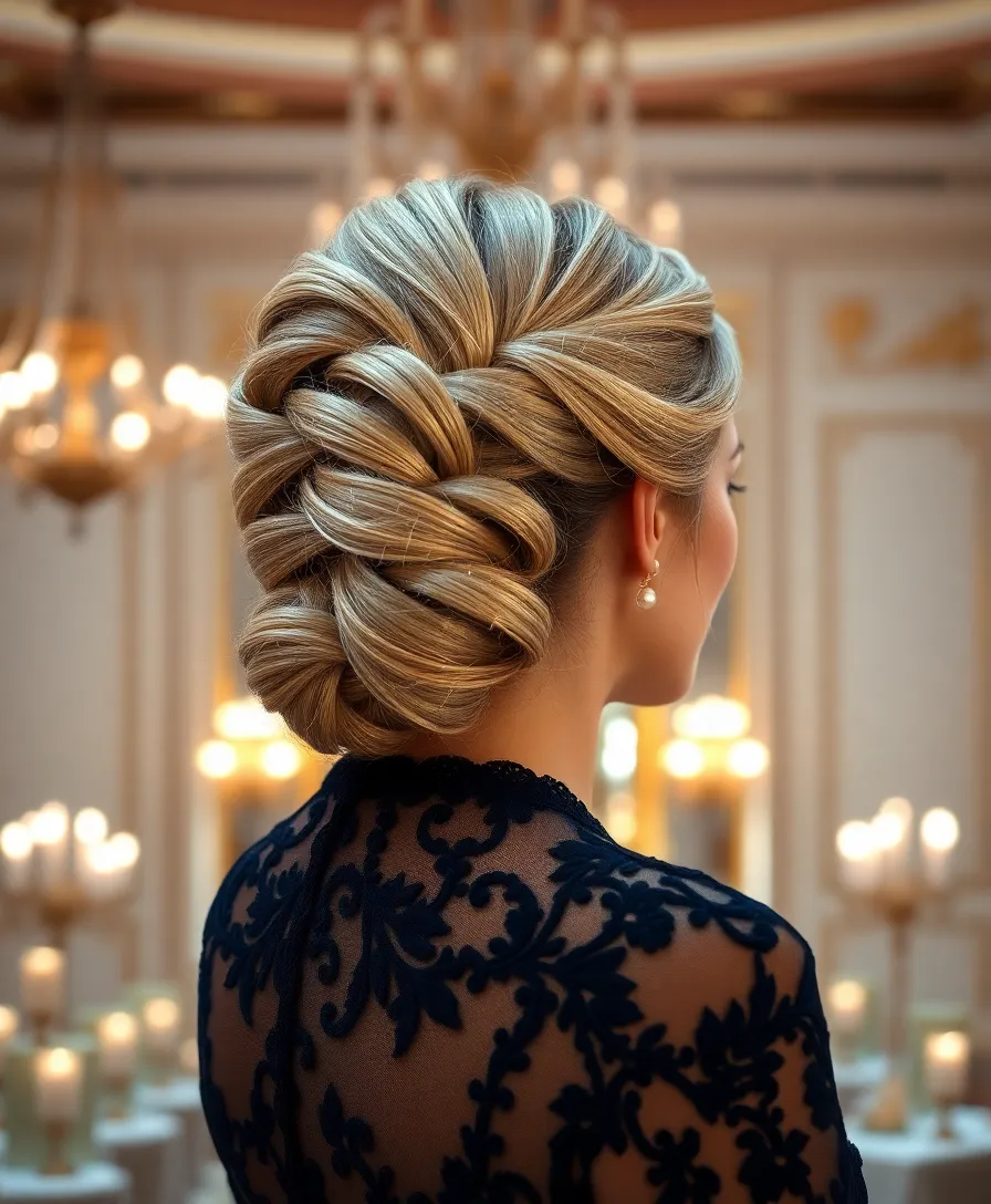 14 Glamorous Lace Frontal Hairstyles for Special Events That Will Wow Everyone (Don't Miss #3!) - 4. Elegant Updo with Twists