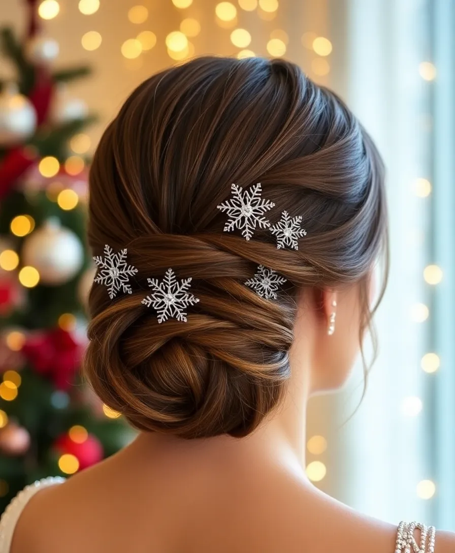 10 Whoville Hair Styles That'll Make Your Holiday Season Extra Festive (You Won't Believe #5!) - 9. The Sparkling Snowflake Updo