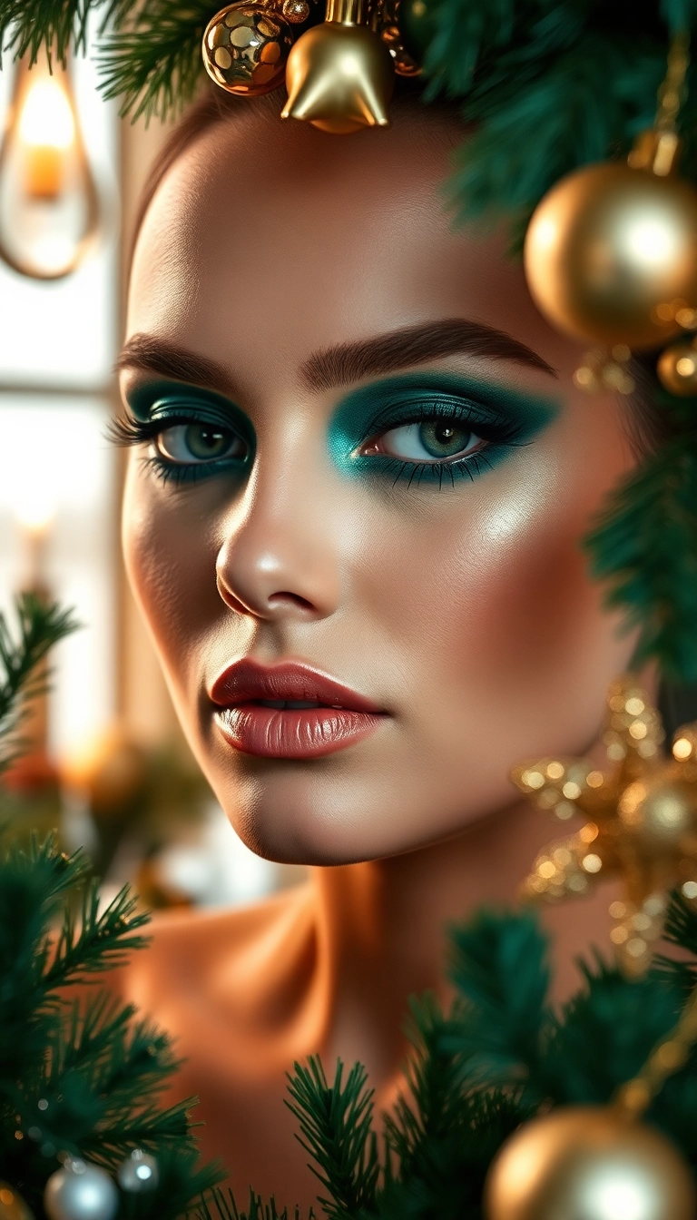 10 Stunning Christmas Makeup Looks That Will Steal the Show This Season! - 6. Enchanted Emerald