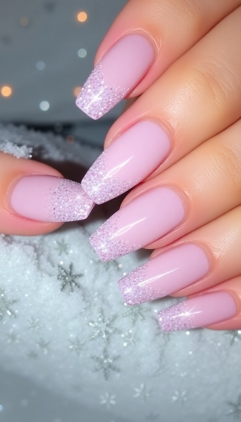 12 Winter Almond Nail Designs You Won't Believe Are So Easy to Create! - 11. Ombre Glitter Fade