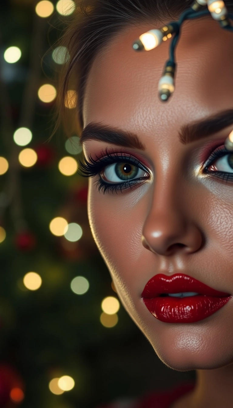 10 Stunning Christmas Makeup Looks That Will Steal the Show This Season! - 10. Festive Cat Eye