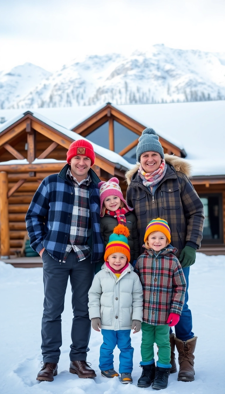 14 Family Winter Photoshoot Outfits That'll Make Your Holiday Cards Stand Out! - 8. Classic Ski Lodge Style