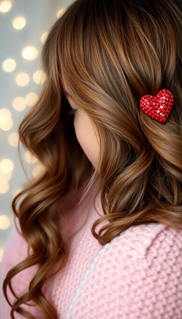 22 Adorable Hair Accessories to Elevate Your Valentine's Day Hairstyle Game! - 1. Heart-Shaped Hair Clips