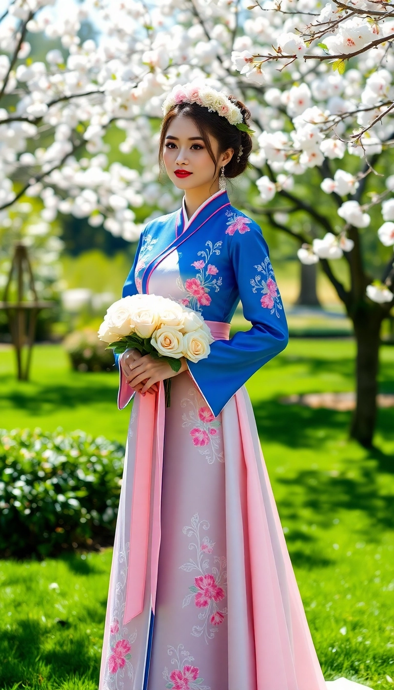 10 Breathtaking Korean Wedding Dresses That'll Make You Feel Like a Princess! - 1. The Classic Hanbok-Inspired Gown