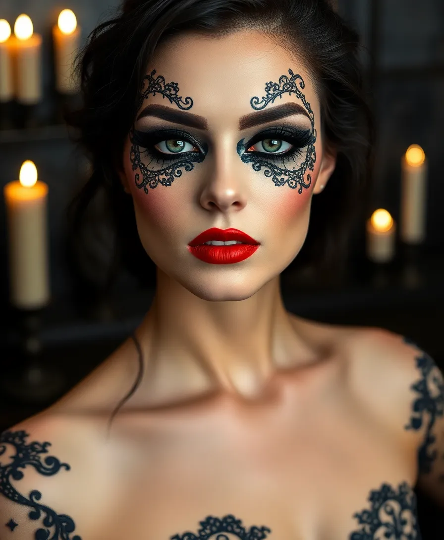 22 Unique Artistic Arcane Makeup Designs (You'll Be Inspired by #16!) - 9. Gothic Elegance