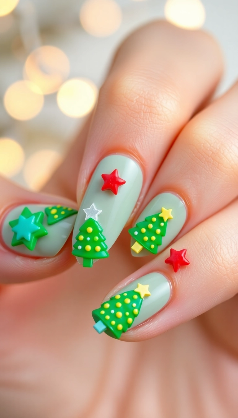 12 Must-Have Christmas Nail Accessories for a Festive Touch! - 11. Holiday Nail Charms