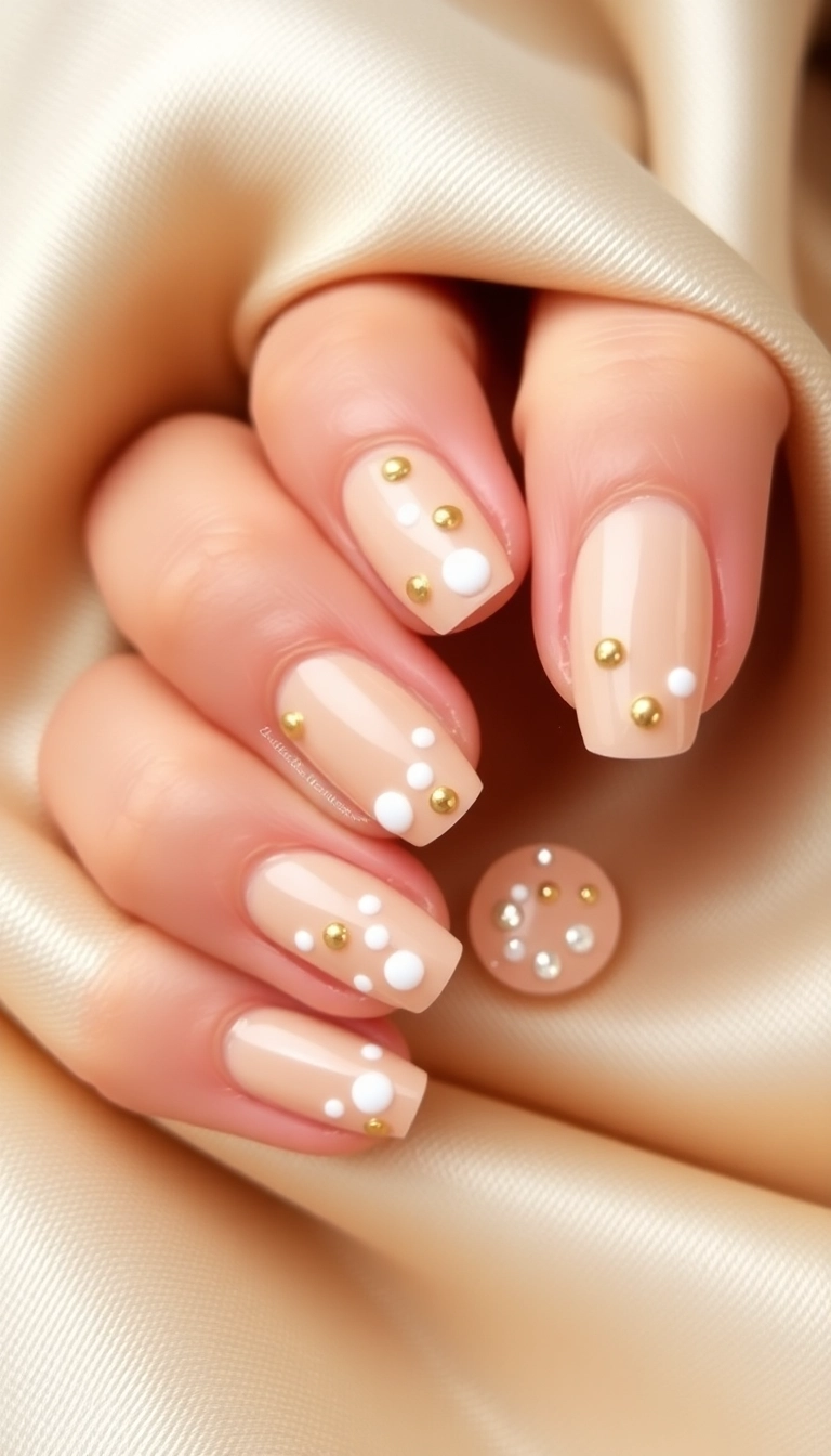 21 Easy New Year Nail Art Ideas That Anyone Can Master! - 2. Champagne Bubbles