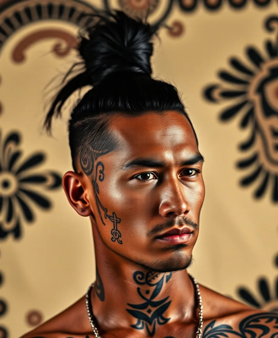 19 Cultural Exotic Hairstyles to Celebrate Your Roots (In Love with #10!) - 3. The Maori Top Knot – A Symbol of Strength