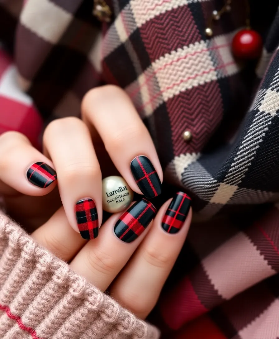 16 DIY January Nail Ideas That Are So Easy, You'll Want to Try Them All! - 13. Plaid Patterns