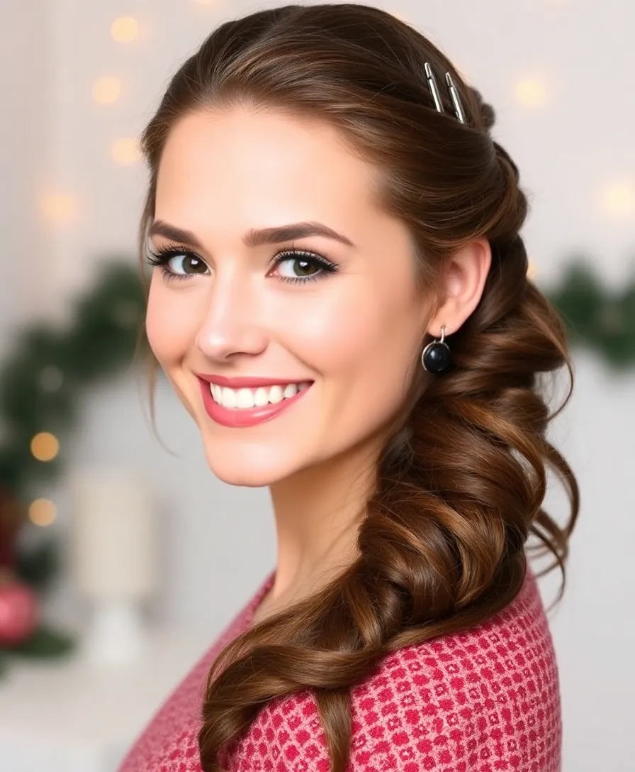 18 Quick and Easy Holiday Hairstyles Perfect for Last-Minute Parties! - 3. Twisted Half-Updo