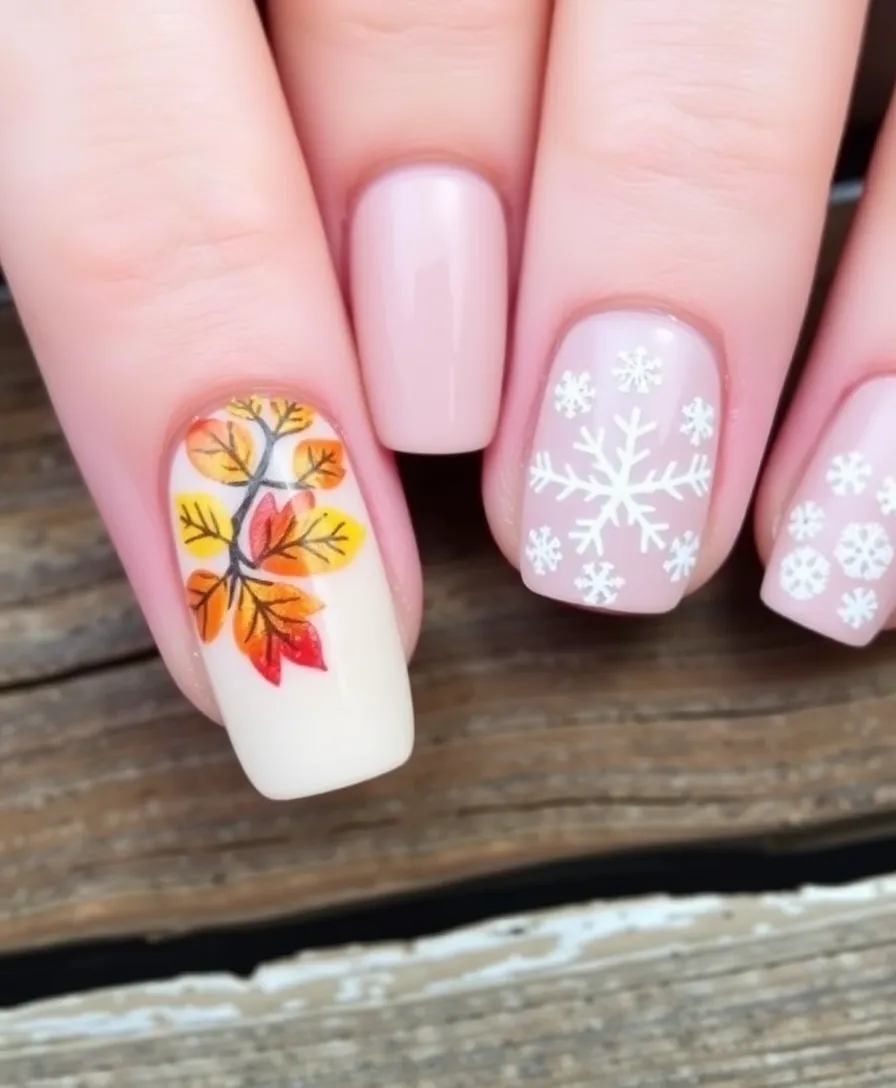 15 Stunning Wedding Nail Ideas for Bridesmaids That Will Steal the Show! - 14. Seasonal Themes