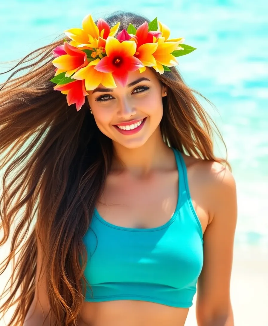 19 Cultural Exotic Hairstyles to Celebrate Your Roots (In Love with #10!) - 10. Hawaiian Haku – A Floral Crown of Love