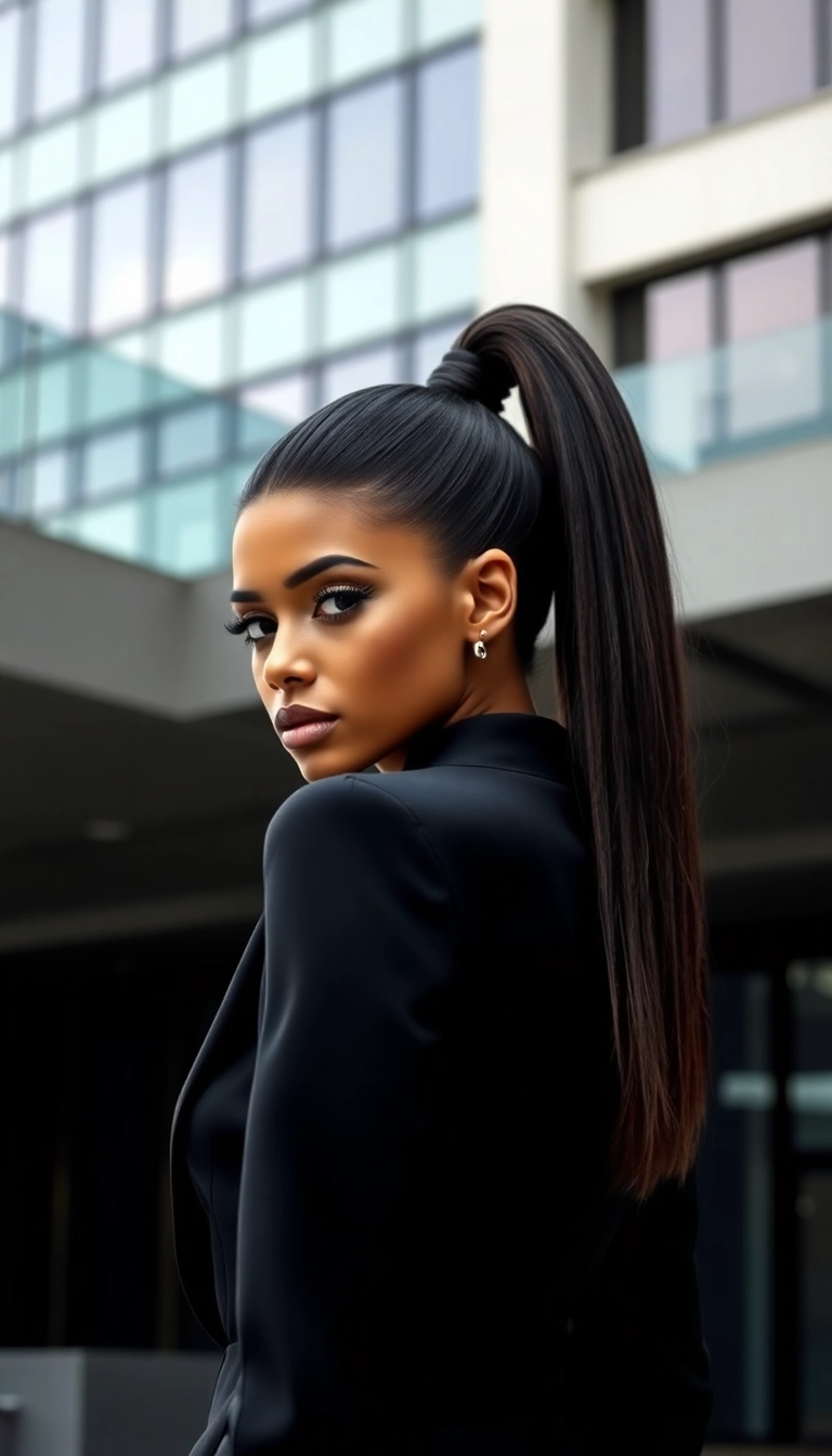 10 Glamorous Celebrity Hairstyles You Can Totally Recreate at Home! - 2. Zendaya's Sleek High Ponytail