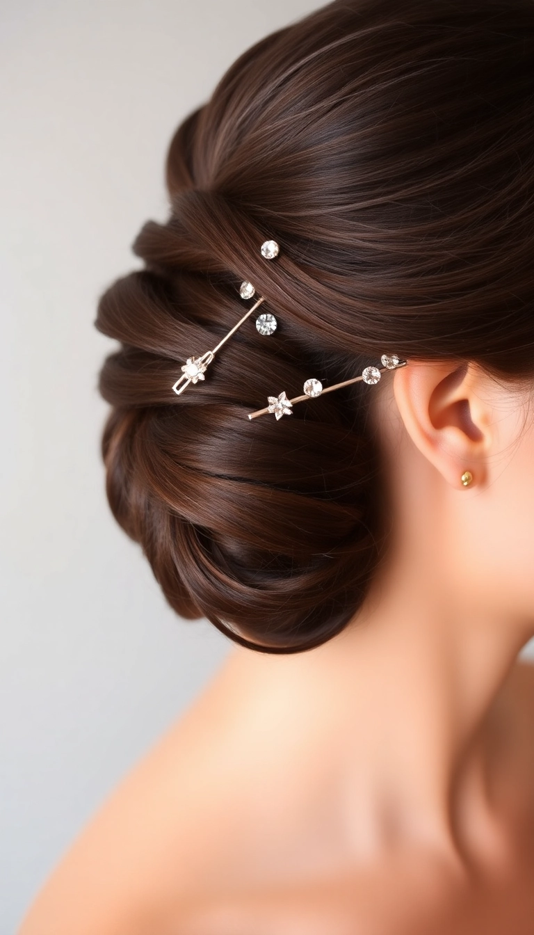 22 Adorable Hair Accessories to Elevate Your Valentine's Day Hairstyle Game! - 4. Sparkling Bobby Pins