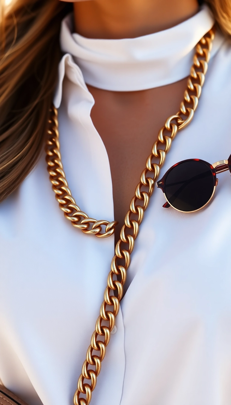 22 Modern Gold Necklaces That Are Taking Over Fashion (Get Ready for #10!) - 1. The Statement Chain