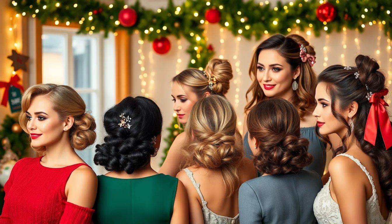 18 Quick and Easy Holiday Hairstyles Perfect for Last-Minute Parties!