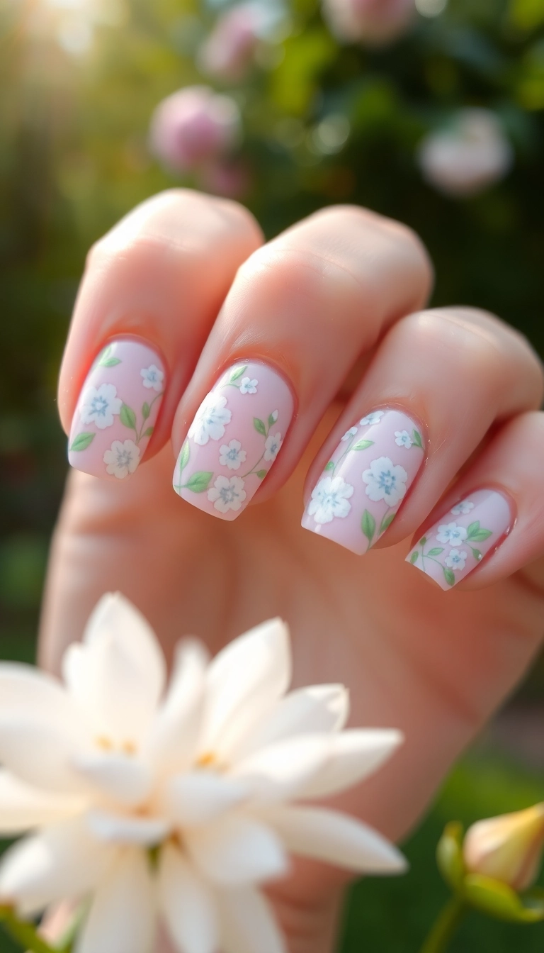 22 Adorable Valentine's Nail Designs That Will Make You Fall in Love! (You Won't Believe #15!) - 3. Flirty Floral Accents