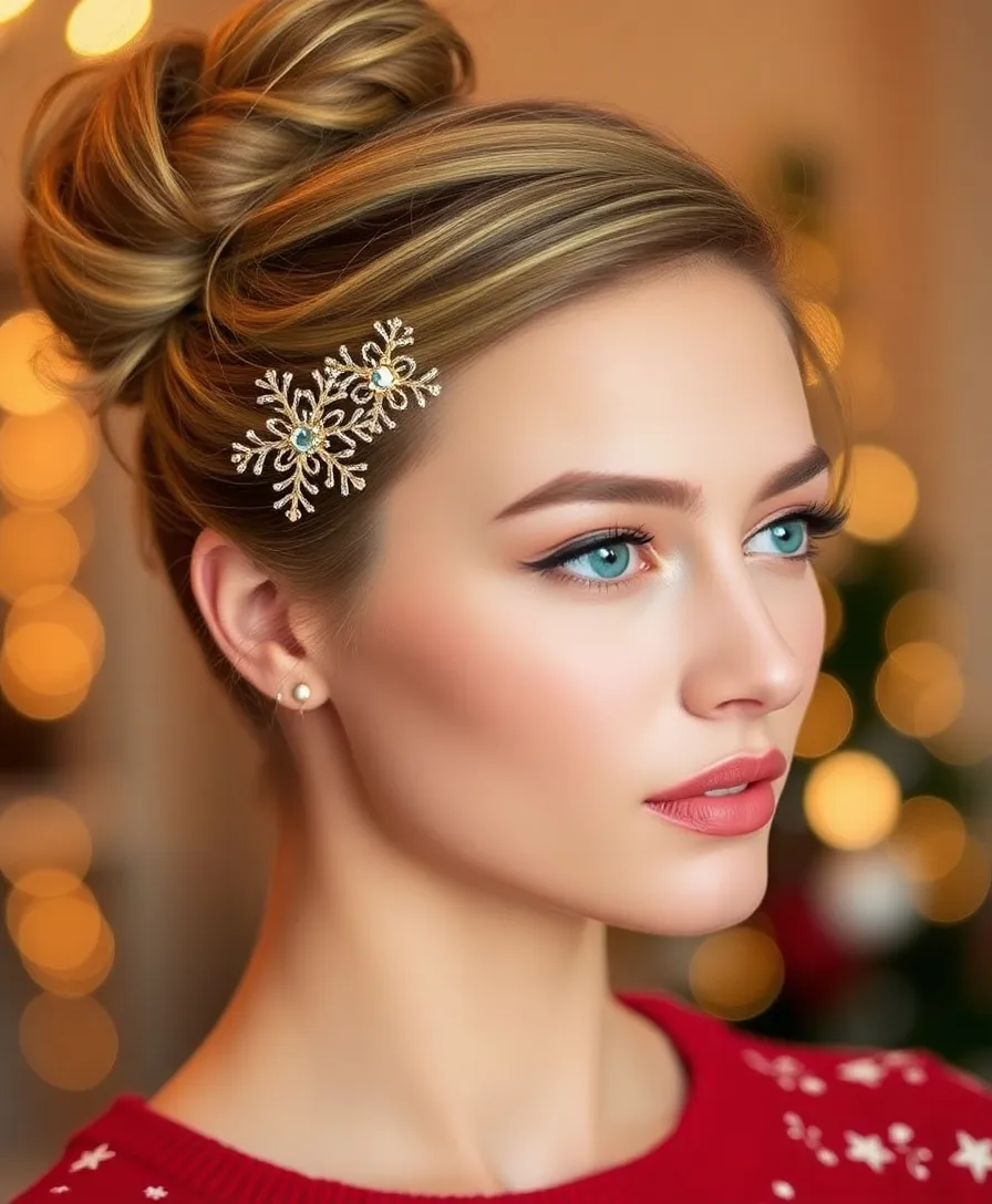 18 Quick and Easy Holiday Hairstyles Perfect for Last-Minute Parties! - 1. Effortless Messy Bun