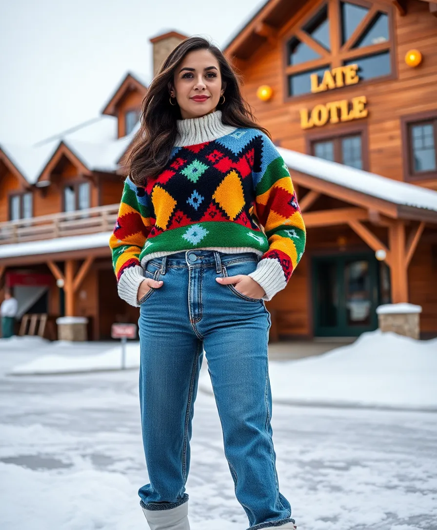 20 Après Ski Style Outfits That'll Make You the Star of the Slopes (You Won't Believe #12!) - 18. Vintage Ski Sweaters