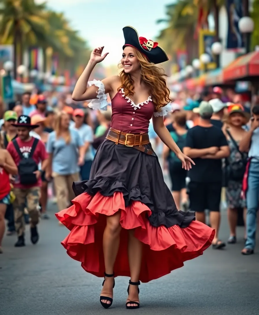 10 Must-Have Gasparilla Outfits to Steal the Show This Year (You Won't Believe #6!) - 7. Festive Pirate Skirt Ensemble