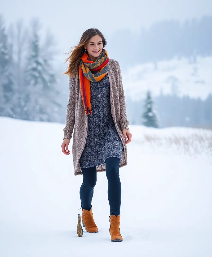 20 Après Ski Style Outfits That'll Make You the Star of the Slopes (You Won't Believe #12!) - 19. Playful Layered Dresses