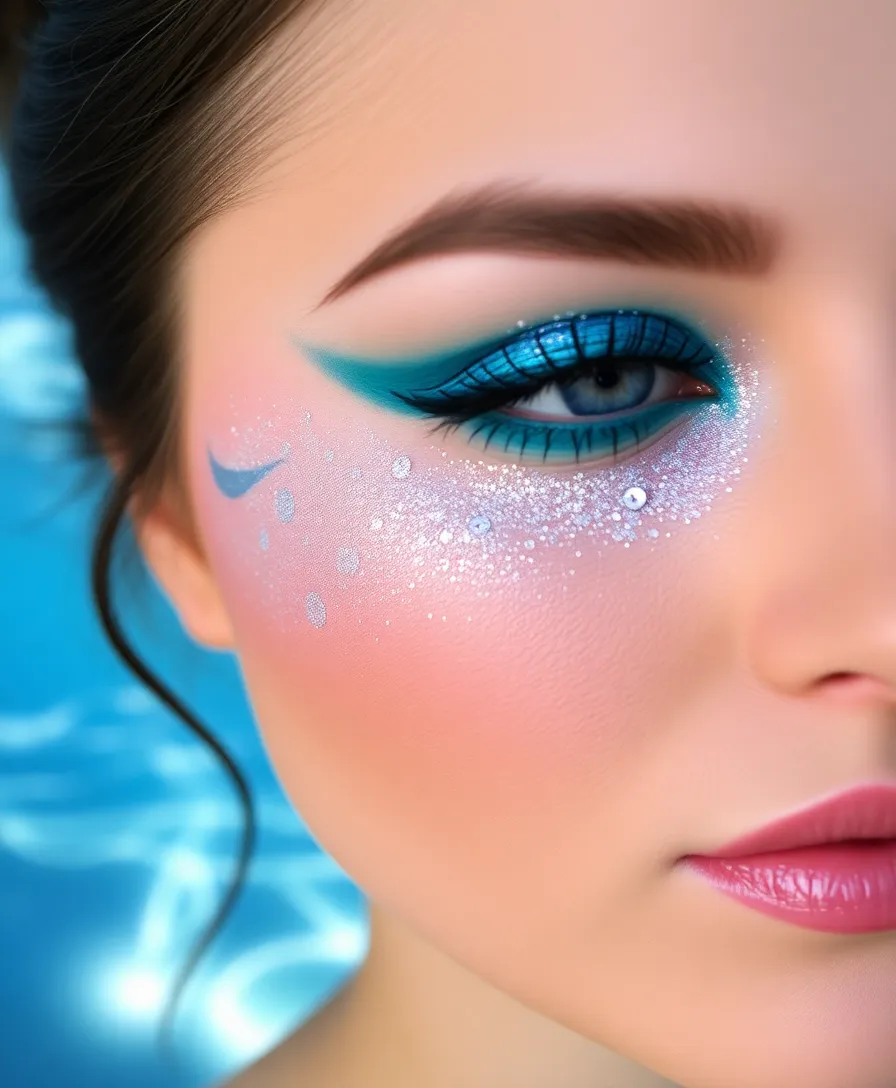 22 Unique Artistic Arcane Makeup Designs (You'll Be Inspired by #16!) - 4. Ethereal Mermaid