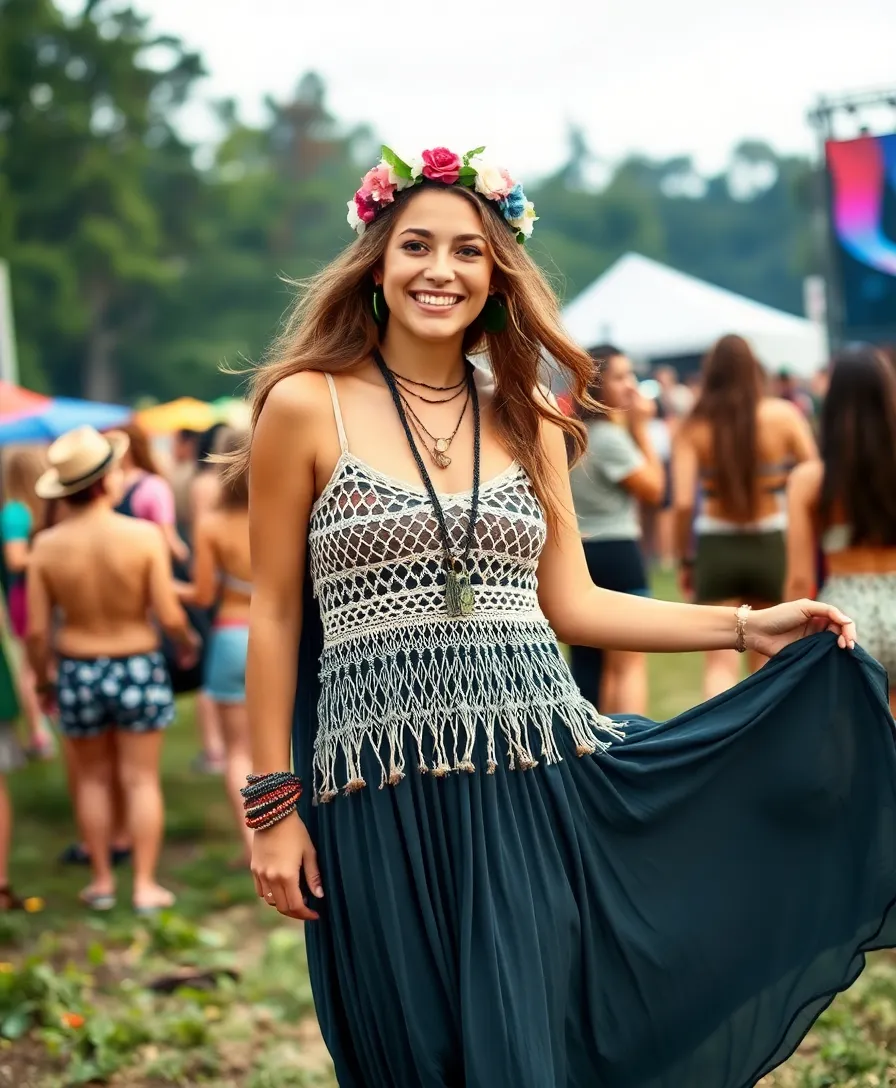 14 Themed Party Looks That'll Make You the Life of the Party (Check Out #6!) - 7. Bohemian Festival Vibes