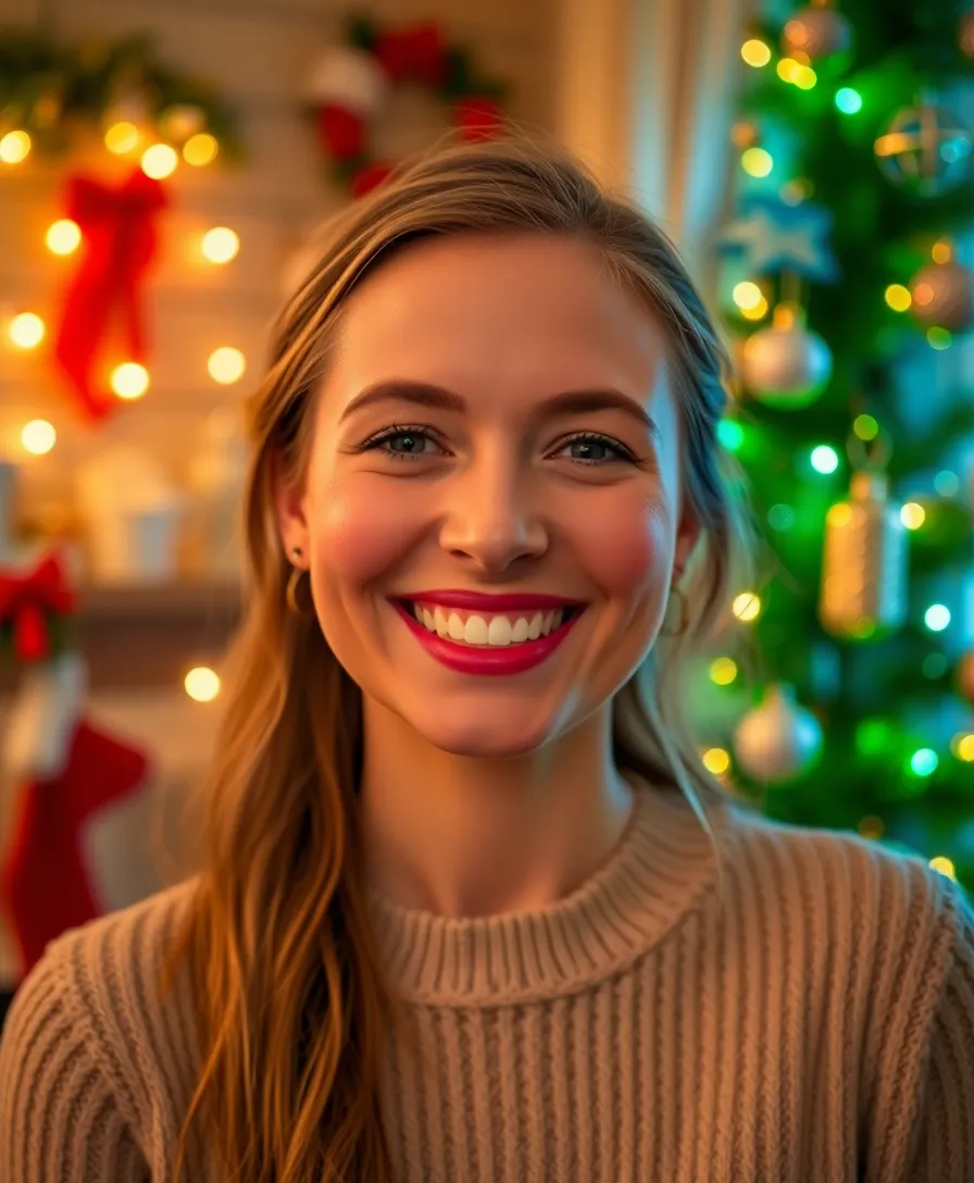 10 Natural Holiday Makeup Looks That Are Effortlessly Beautiful (You’ll Love #7!) - 3. Rosy Cheeks and Lips