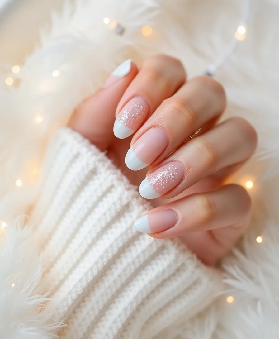 21 Festive Winter Nails 2024 Styles That Will Light Up Your Holiday Season! - 8. Frosted Tips