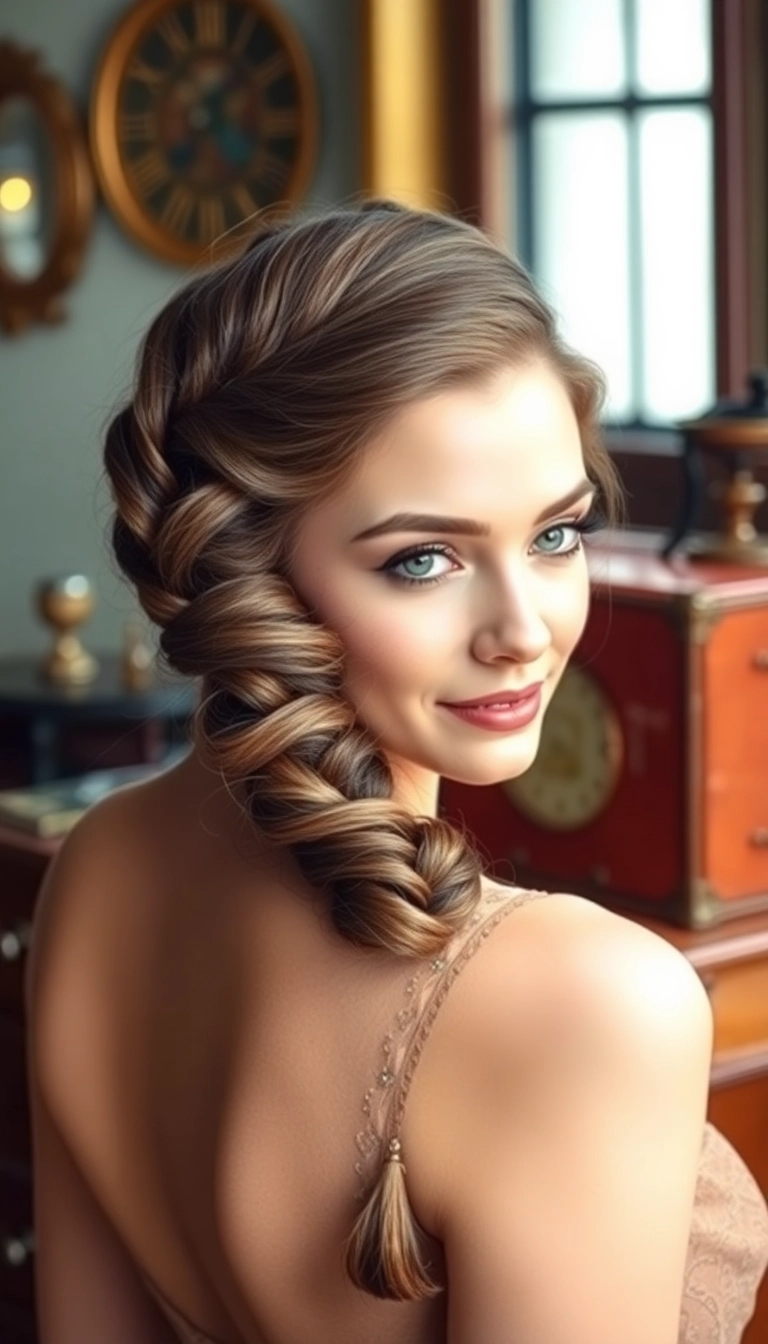 15 Stunning Medium Length Hair Braids You Can Master in Minutes (You Won't Believe #5!) - 15. The Vintage Braid