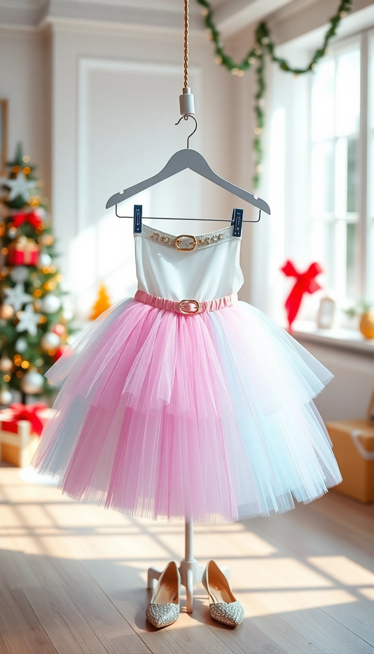 10 Stunning Christmas Party Dresses That Will Turn Heads This Holiday Season! - 4. Playful Tulle Skirt Ensemble