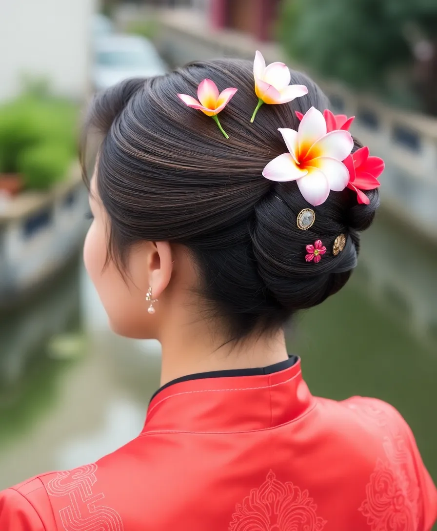 19 Cultural Exotic Hairstyles to Celebrate Your Roots (In Love with #10!) - 17. Vietnamese Bun – A Traditional Touch