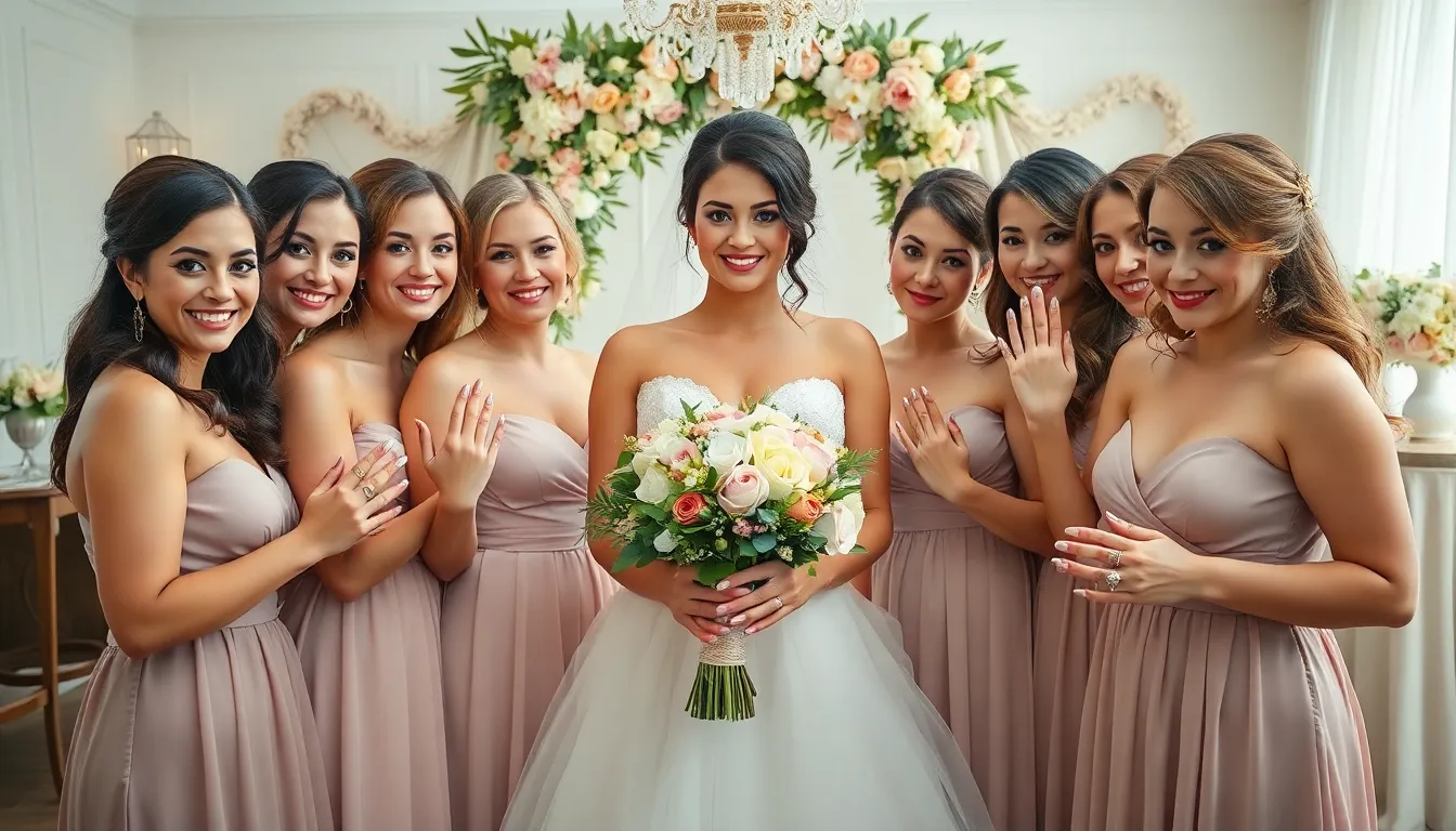 15 Stunning Wedding Nail Ideas for Bridesmaids That Will Steal the Show!