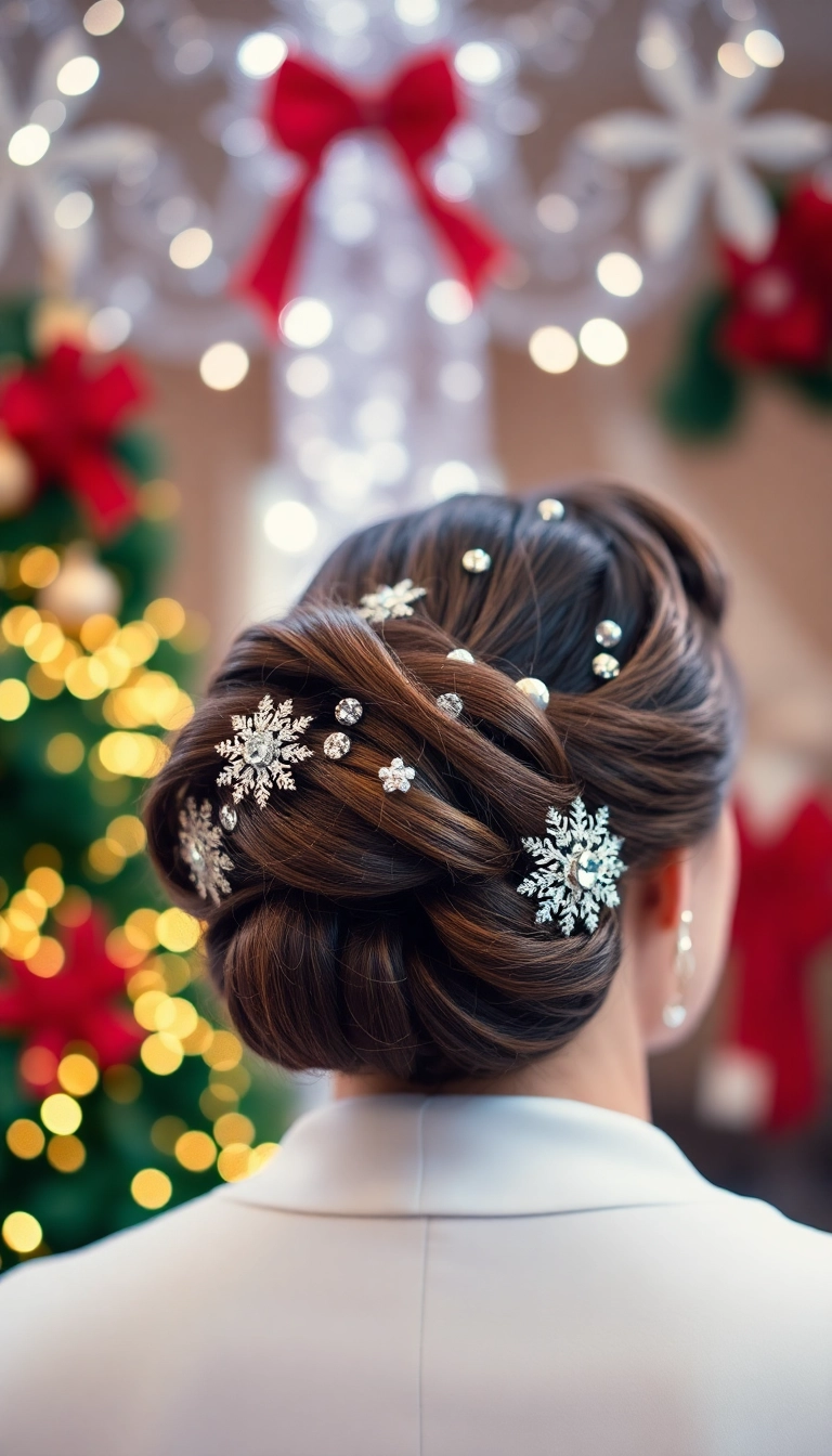 15 Cozy Winter Hair Looks That Will Keep You Warm and Stylish (You Won't Believe #9!) - 6. Holiday Glam Updo