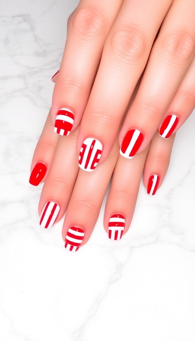 22 Adorable Valentine's Nail Designs That Will Make You Fall in Love! (You Won't Believe #15!) - 6. Love Stripes