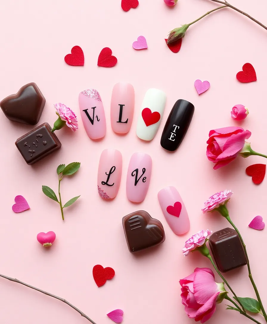 20 Trendy Valentine’s Nails with Initials You Need to Try This Year!