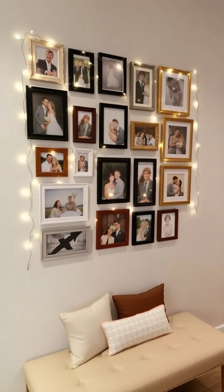 20 Stunning Valentine's Day Aesthetic Ideas That Will Transform Your Home into a Love Nest! - 11. Personalized Photo Displays