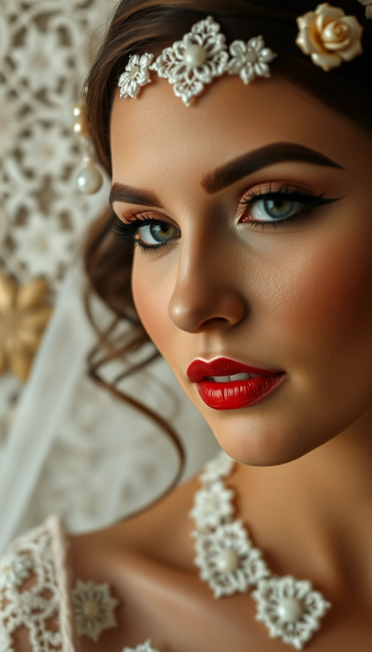 14 Stunning Bridal Doll Makeup Ideas That Will Leave You Breathless! - 7. Vintage Charm