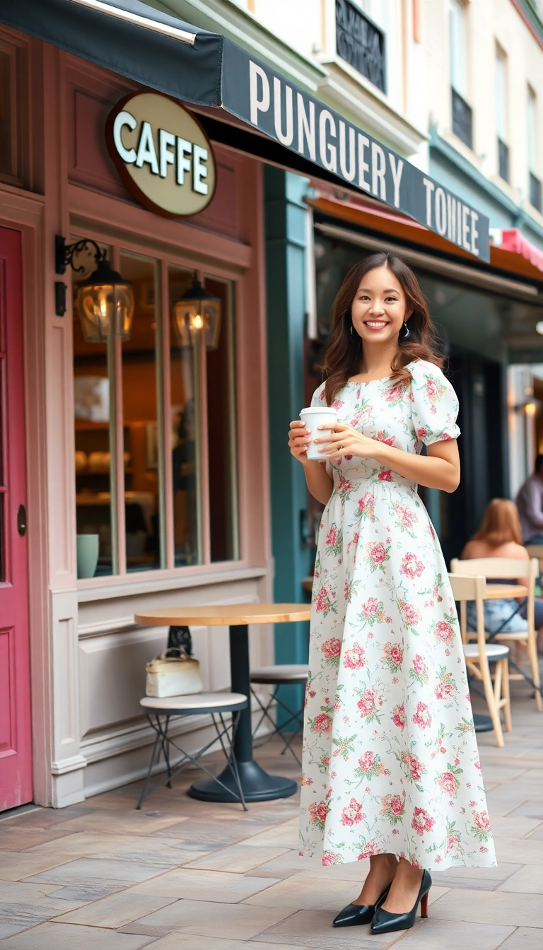 14 Casual Dresses to Impress on Your Daily Outings (Effortless Style Awaits!) - 12. Tea-Length Dress: Vintage Charm