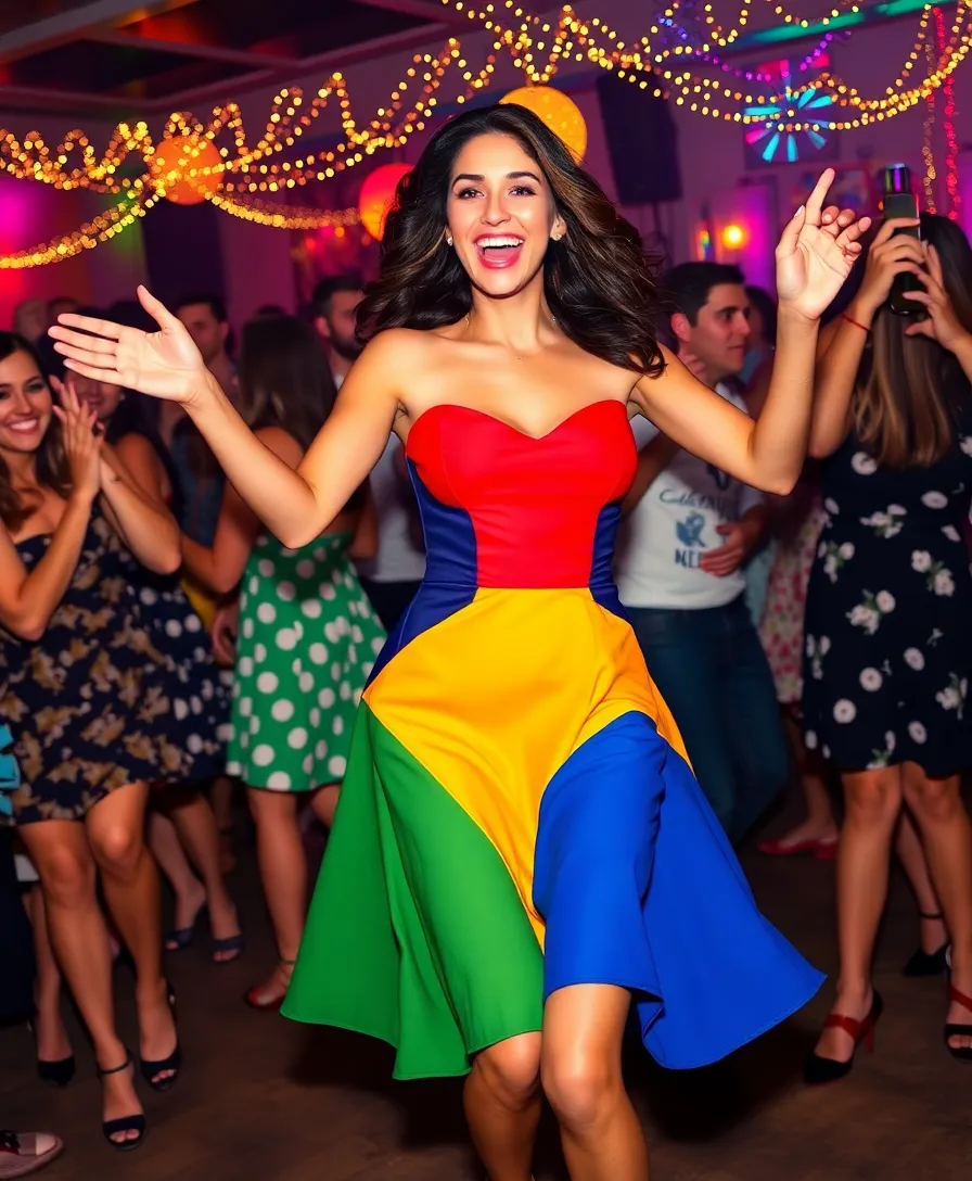 12 Sweet Heart Dresses That Will Turn Heads at Any Party (Wait Until You See #3!) - 6. Bold Colorblock Sweet Heart Dress