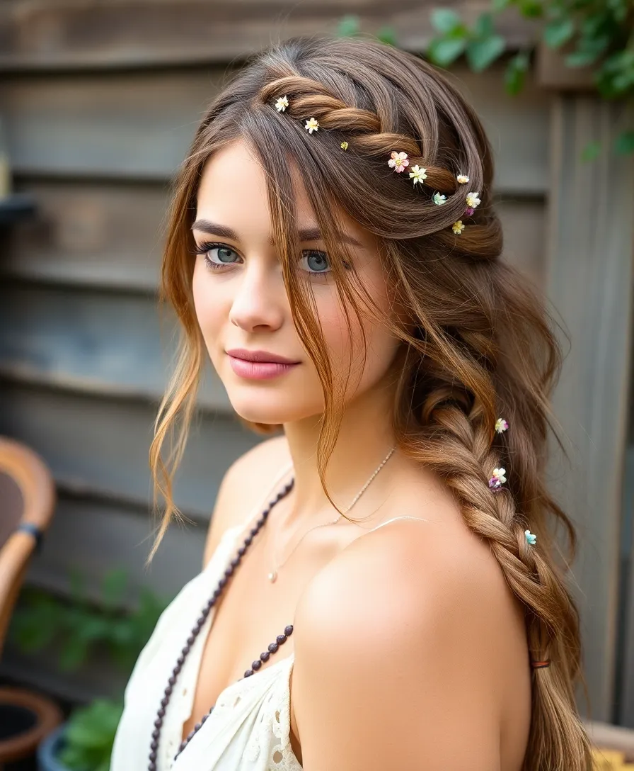 20 Gorgeous Butterfly Hairstyles for Weddings and Special Events (Wait Until You See #10!) - 7. Boho Butterfly Braid